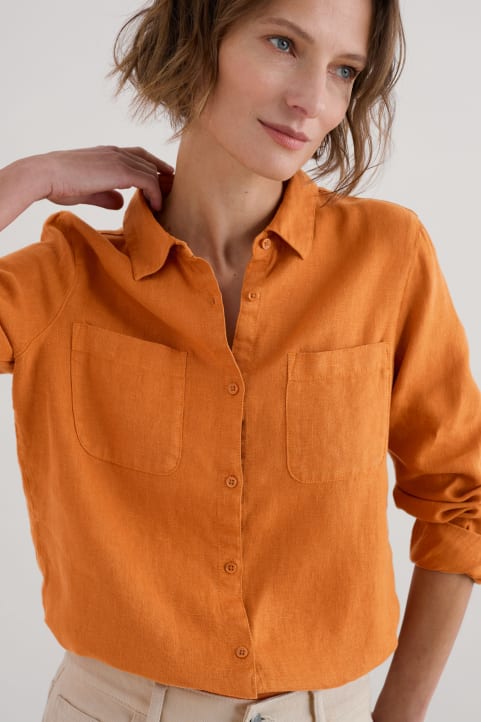 Hazel Branch Linen Shirt Image