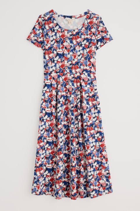 Veronica Short Sleeve Jersey Midi Dress (GOTS) Image