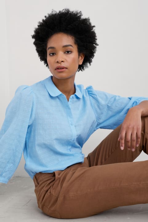 Hope Cottage Organic Cotton Check Blouse Image