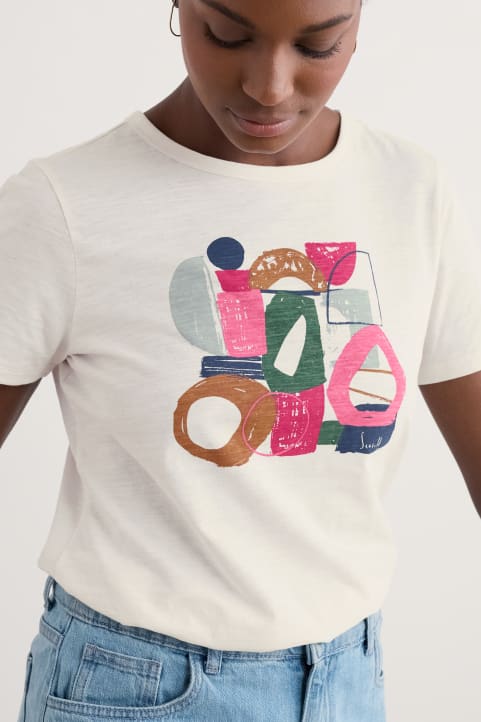 Printing Ink Organic Cotton T-shirt Image