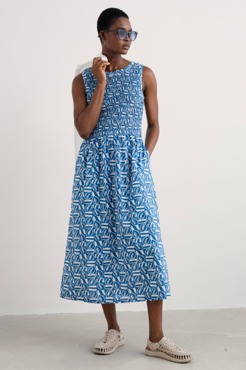 Meadowsweet Sleeveless Dress in GOTS-Certified Organic Cotton Image