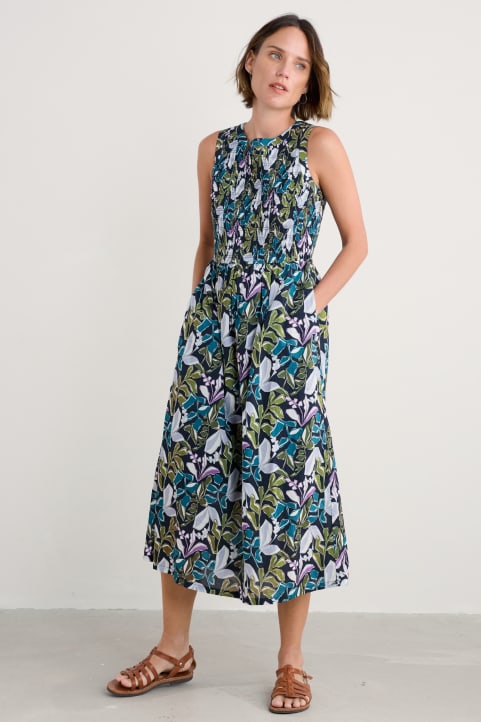 Meadowsweet Sleeveless Dress in GOTS-Certified Organic Cotton Image