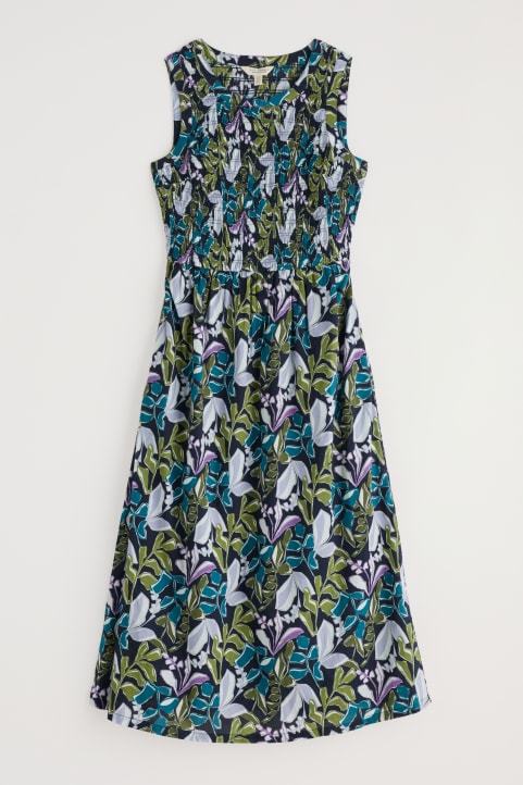 Meadowsweet Sleeveless Dress in GOTS-Certified Organic Cotton Image