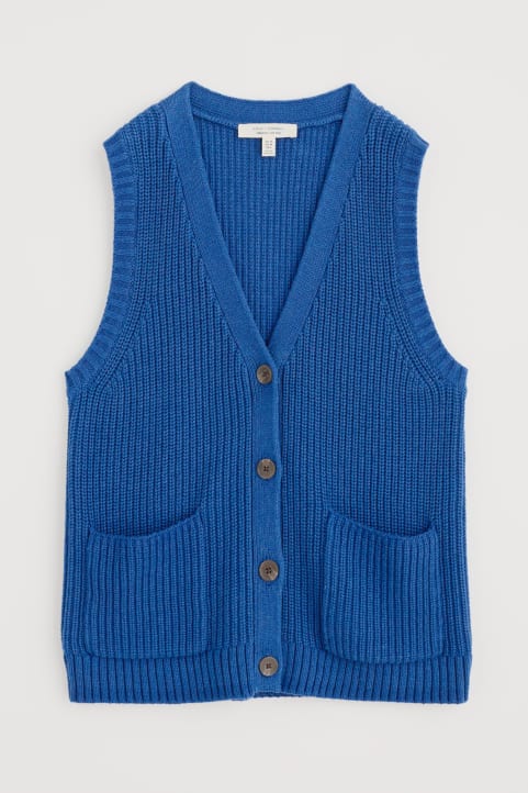 Swanpool Ribbed Knitted Vest Image