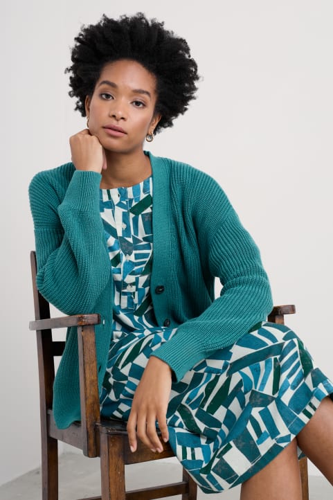 Winding Creek Organic Cotton Knit Cardigan Image