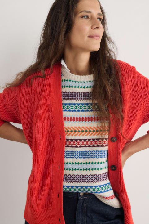Winding Creek Organic Cotton Knit Cardigan Image