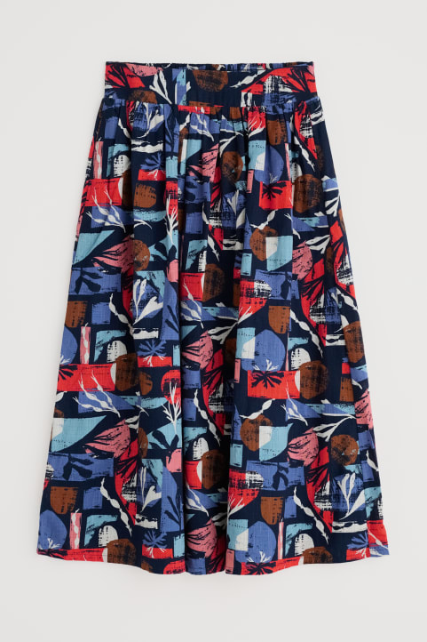 Mevagissey Organic Cotton Midi Skirt (GOTS) Image