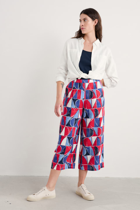 Peaceful Haven Linen Culottes Image