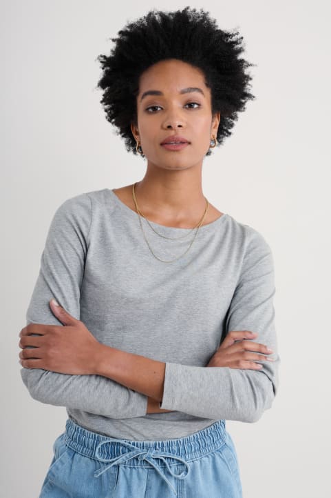 Easel Long Sleeve Jersey Top (GOTS) Image