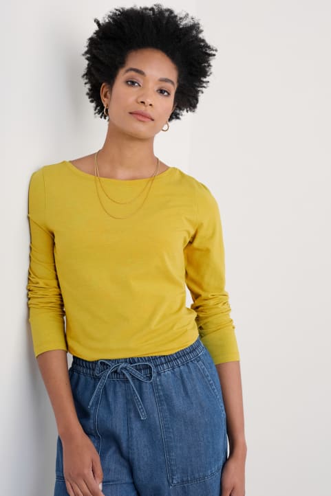 Easel Long Sleeve Jersey Top (GOTS) Image