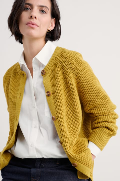 Potters Meadow Organic Cotton Knitted Cardigan Image