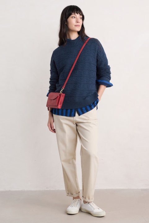 Penkestle Knitted Jumper Contains Recycled Cotton Image