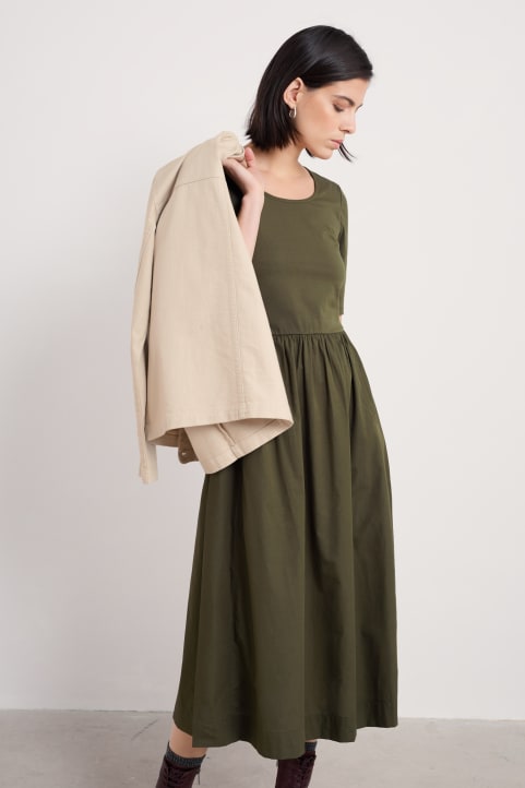 Madder Organic Cotton-Rich Above-Ankle Dress Image