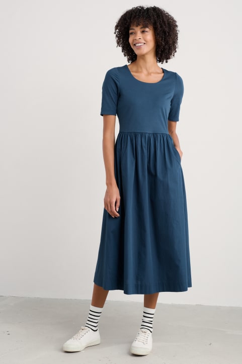 Madder Organic Cotton-Rich Above-Ankle Dress Image