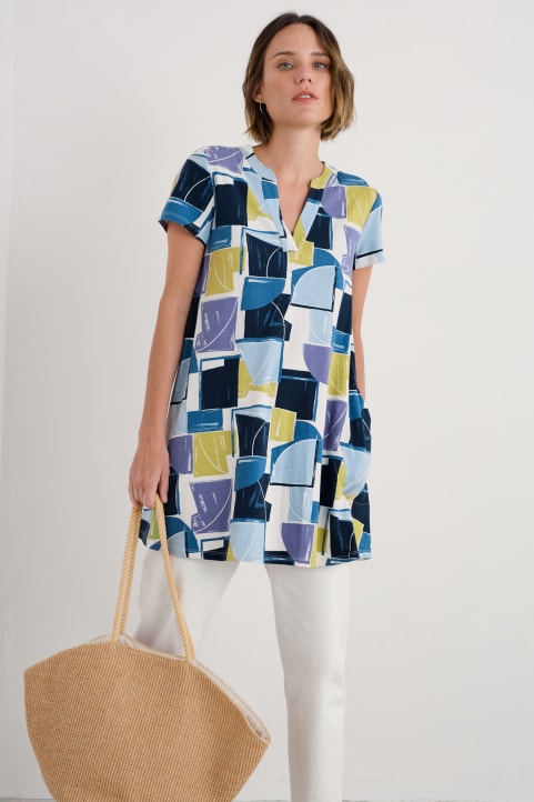 Wreathe Short Sleeve Jersey Tunic Image