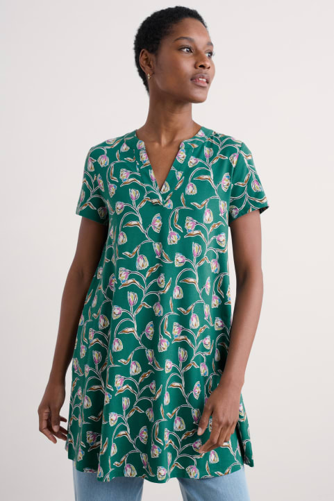 Wreathe Short Sleeve Jersey Tunic Image