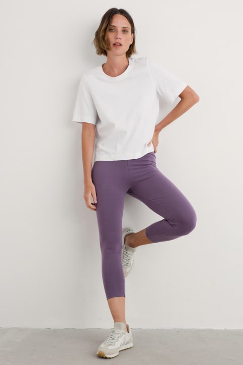 Sea Dance 7/8 Leggings in GOTS-Certified Organic Cotton Image