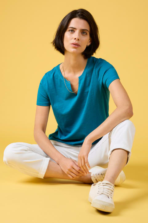 Kellow T-Shirt in in GOTS-Certified Organic Cotton Jersey Image
