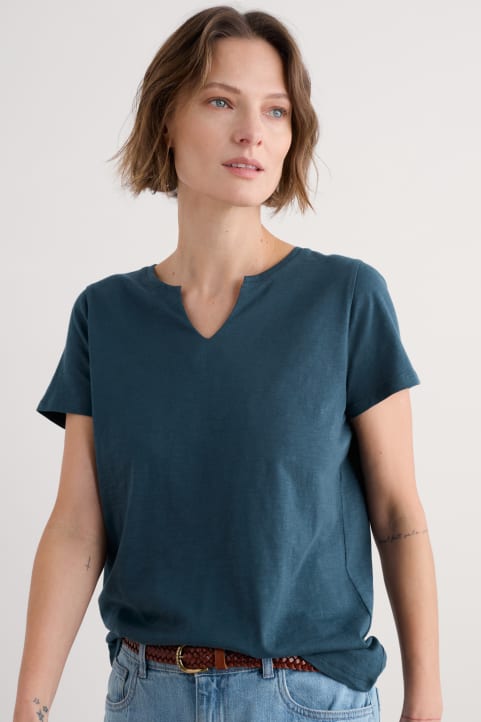 Kellow T-Shirt in in GOTS-Certified Organic Cotton Jersey Image