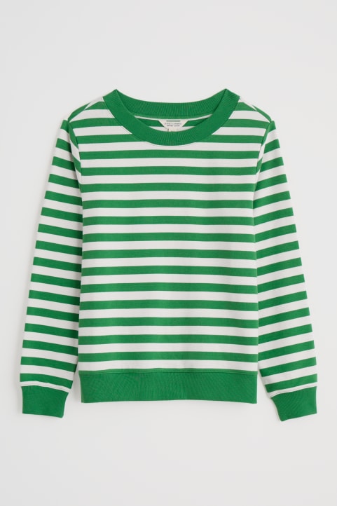 Nessa Organic Cotton Striped Sweatshirt Image