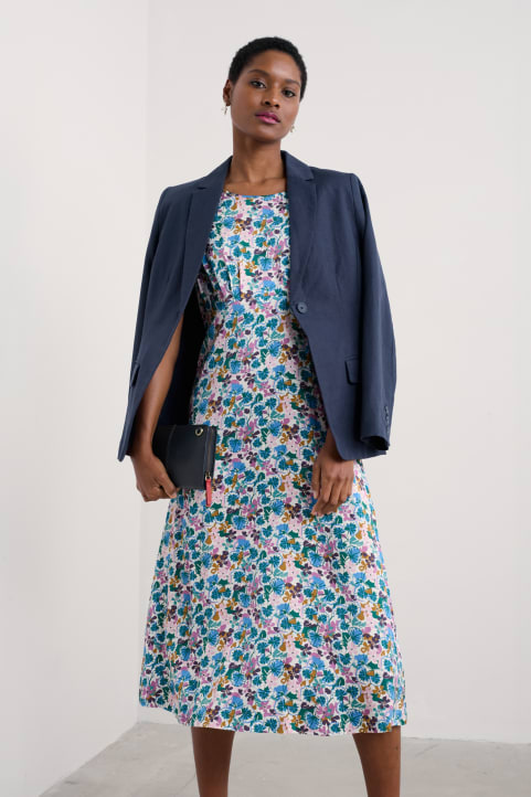 Rosalind Satin Midi Dress Model Image