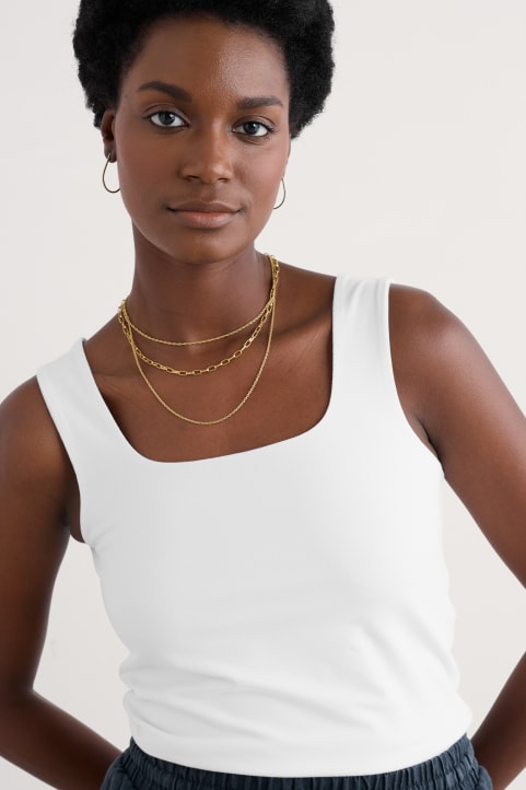 Cloud Pass Vest in GOTS-Certified Organic Cotton Jersey Image