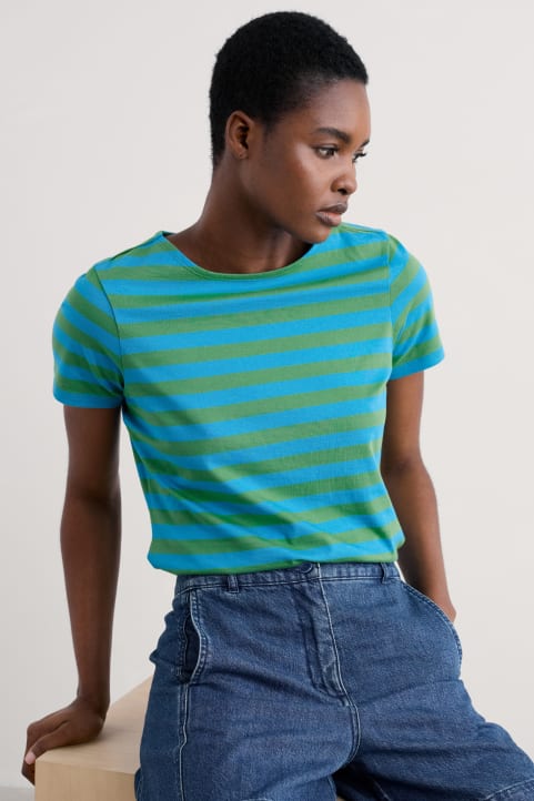 Sailor T-Shirt in GOTS-Certified Organic Cotton Jersey Model Image