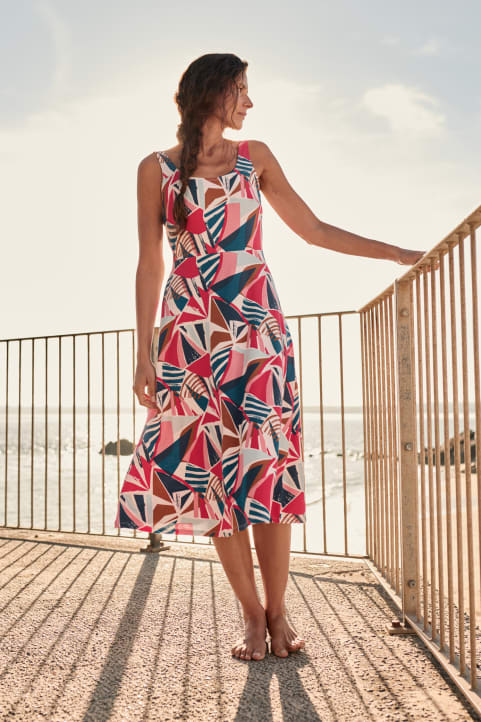 Sun Gleam Jersey Midi Dress Image
