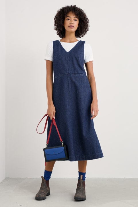 Audrey Cord Pinafore Dress Image