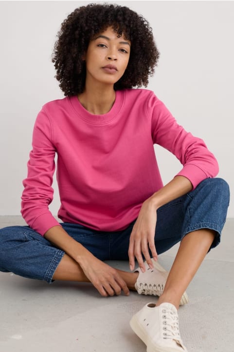 Mappa Brushed Organic Cotton Sweatshirt Model Image