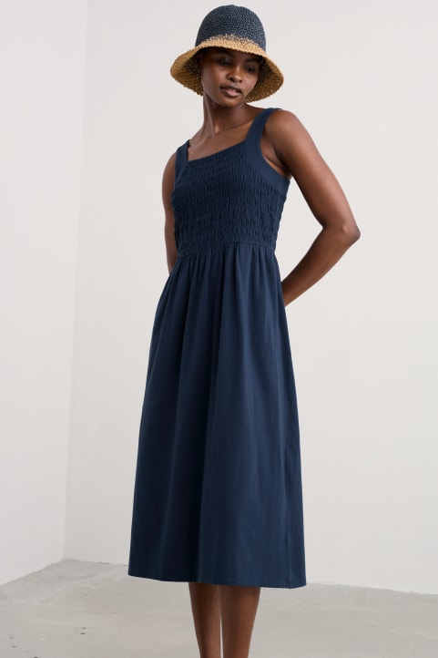 Summer Buoy Jersey Smocked Dress Image