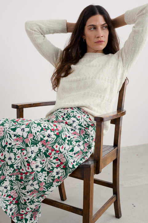 Rose A-Line Skirt Image