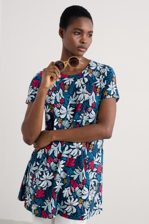 Screenprint Jersey A-Line Tunic Image