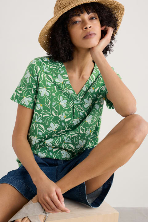 Barnoon Jersey Printed Short-Sleeve Top Image