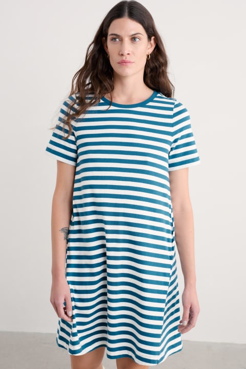 Madron T-Shirt Dress in GOTS-Certified Organic Cotton Jersey Model Image
