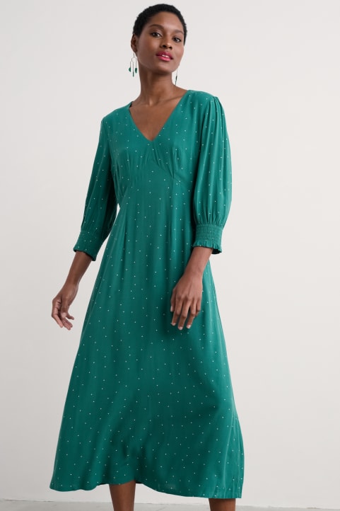 Bell Gable Above-Ankle Dress
