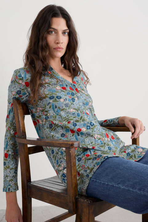 Moon Window A-Line Tunic Model Image