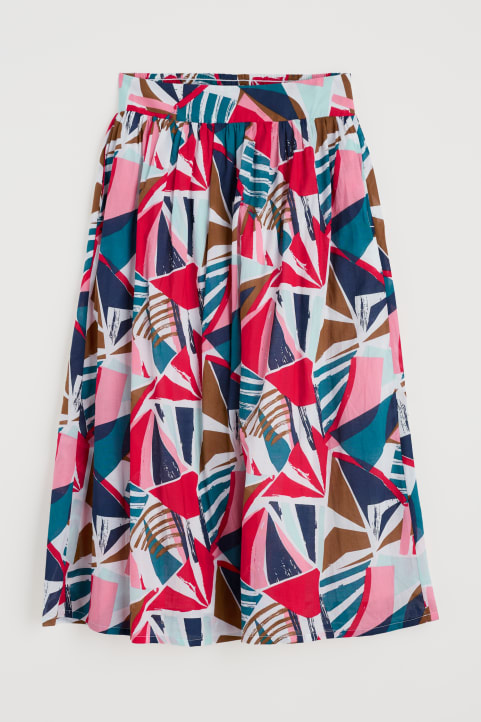 Mevagissey Midi Skirt in GOTS-Certified Organic Cotton Image