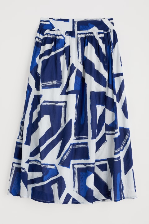 Mevagissey Midi Skirt in GOTS-Certified Organic Cotton Image