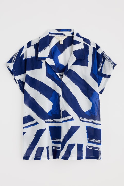 Deep Lane Short Sleeve Shirt in GOTS-Certified Organic Cotton Image
