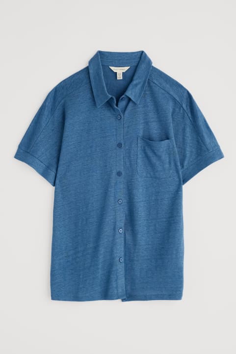 Parsley Fern Linen Jersey Shirt Image