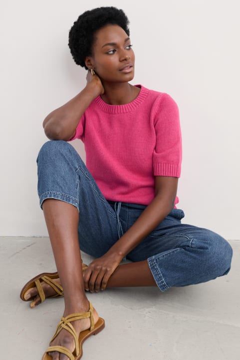 Studio Organic Cotton Knitted Top Image