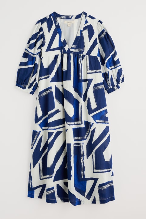 Earth Colours Kaftan Dress in GOTS-Certified Organic Cotton Voile Image