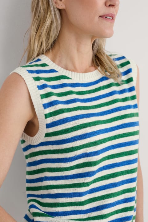 Knavock Cotton-Linen Knitted Vest Image