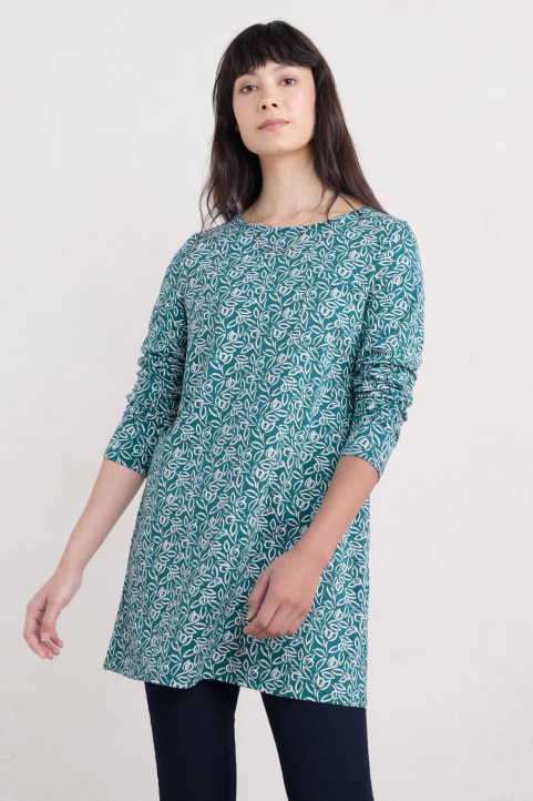 Bowithick Long Sleeve Printed Tunic (GOTS) Model Image