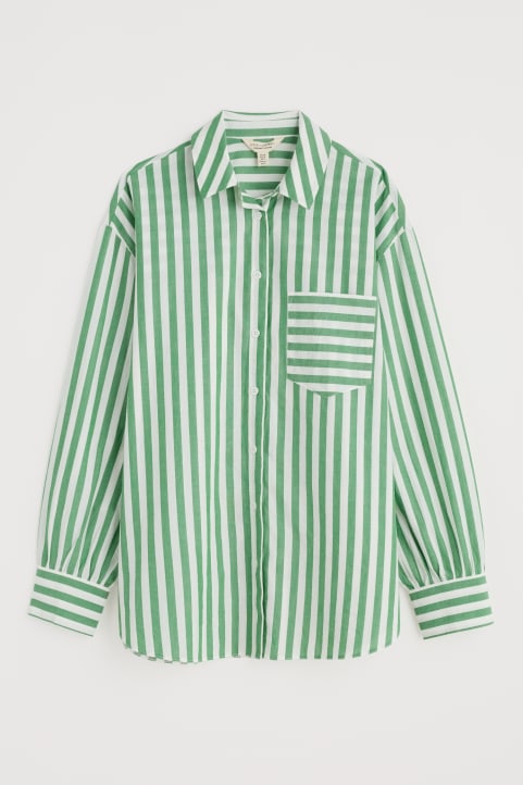 Sea Path Oversized Poplin Shirt Image
