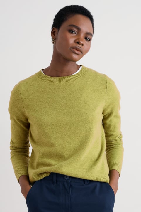 Greeb Rocks Merino Blend Jumper Model Image