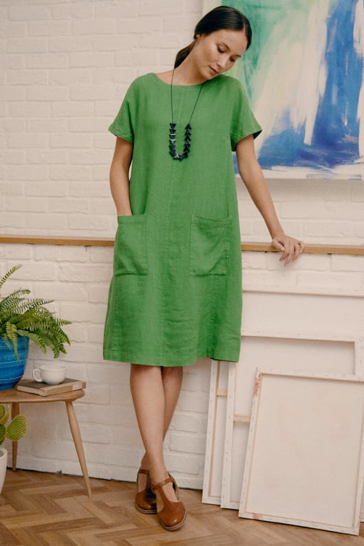 Seasalt green dress top