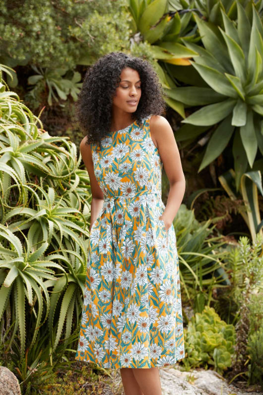 Terrace Garden Sleeveless Dress