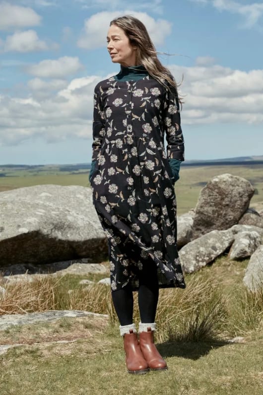 Millgrain A-line Dress